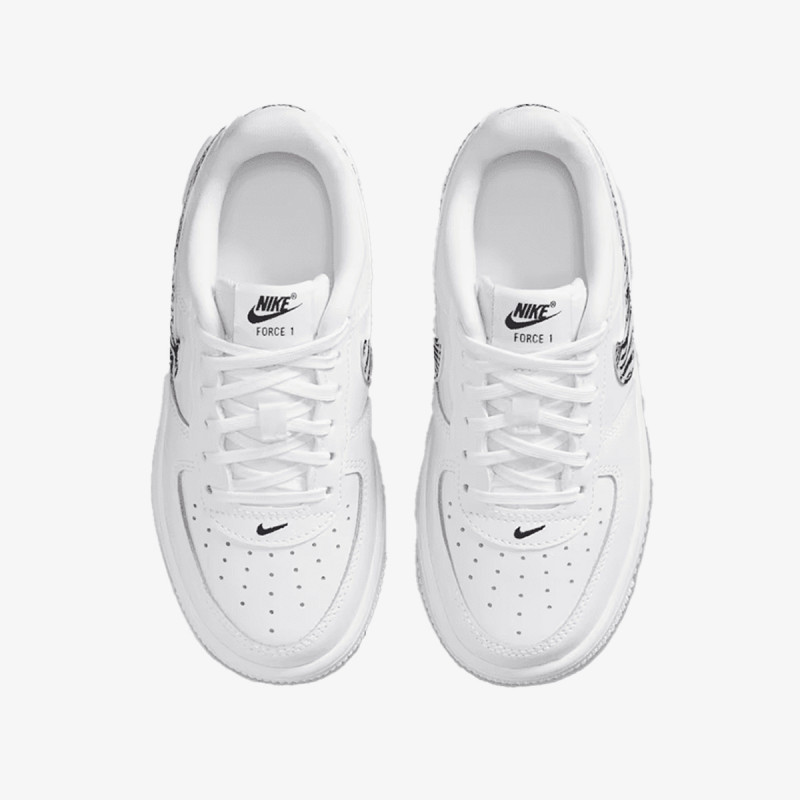 NIKE Спортни обувки FORCE 1 LOW PRINT LACE (PS) 