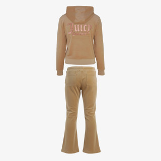 JUICY COUTURE Спортни екипи ZIP THRU HOODIE AND BOOTCUT JOG SET 