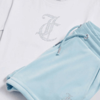 JUICY COUTURE Спортни екипи JC Logo Tee & Velour Short Set 