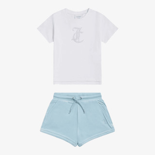 JUICY COUTURE Спортни екипи JC Logo Tee & Velour Short Set 
