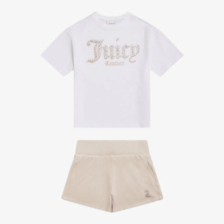 JUICY COUTURE Спортни екипи Oversize Tee & Velour Short Set 