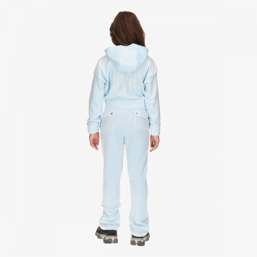 JUICY COUTURE Спортни екипи Cropped Velour Diamante Zip Thru & Bootc 
