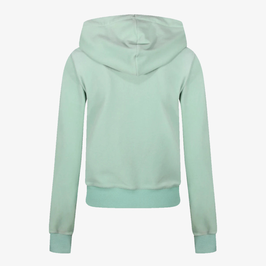 JUICY COUTURE Суитшърт ZIP THROUGH HOODIE WITH  ZIP PULL &  JC 