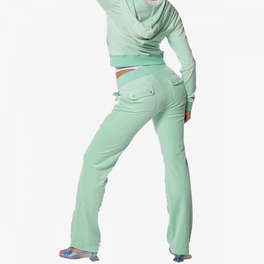 JUICY COUTURE Долнищe STRAIGHT LEG TRACK PANT WITH POCKET 