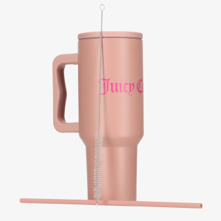 JUICY COUTURE БУТИЛКA ЗА ВОДА Steel Tumbler With Straw 