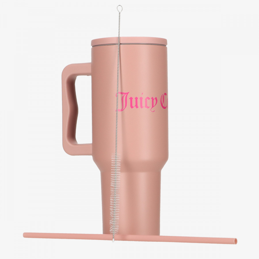 JUICY COUTURE БУТИЛКA ЗА ВОДА Steel Tumbler With Straw 
