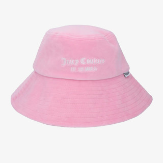 JUICY COUTURE Шапка VELOUR LONG BRIM BUCKET HAT 