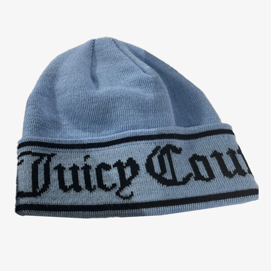 JUICY COUTURE Шапка INGRID FLAT KNIT BEANIE 