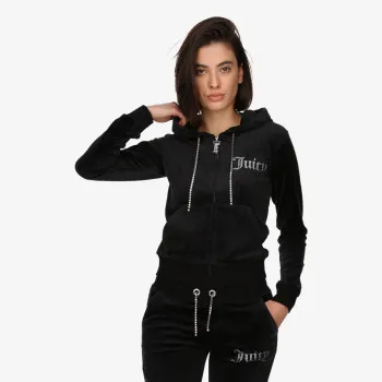 JUICY COUTURE Суитшърт DIAMANTE TRIM ROBERTSON HOODIE 