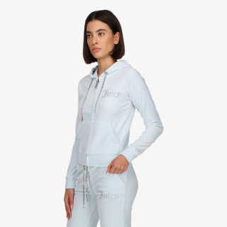 JUICY COUTURE Суитшърт DIAMANTE TRIM ROBERTSON HOODIE 