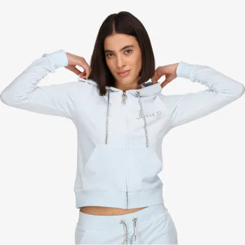 JUICY COUTURE Суитшърт DIAMANTE TRIM ROBERTSON HOODIE 