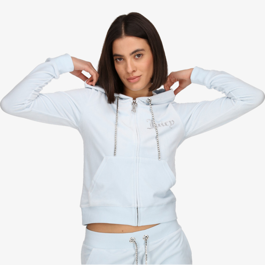JUICY COUTURE Суитшърт DIAMANTE TRIM ROBERTSON HOODIE 