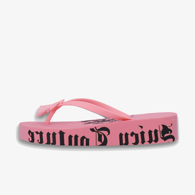 JUICY COUTURE Чехли HERITAGE CREST EVA WEDGE SLIDE 