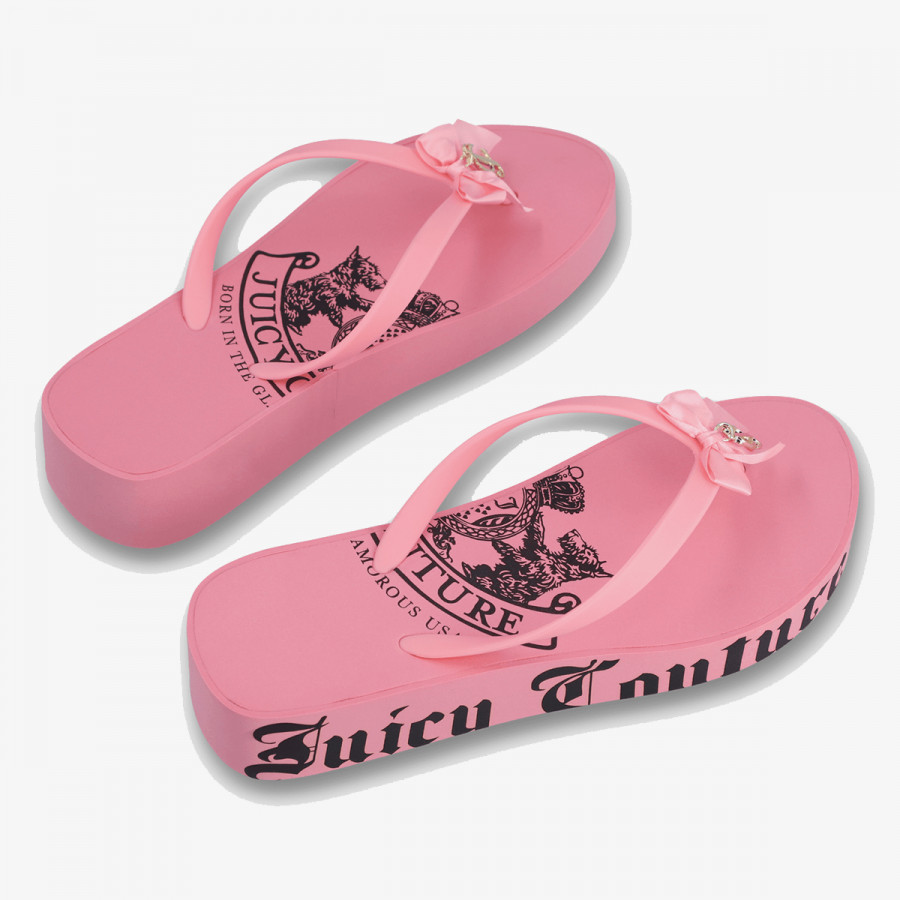 JUICY COUTURE Чехли HERITAGE CREST EVA WEDGE SLIDE 