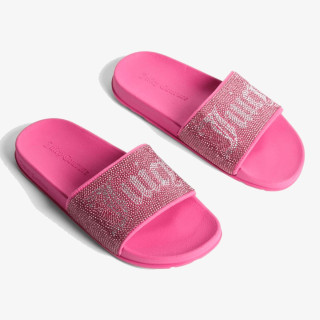 JUICY COUTURE Чехли DIAMANTE BRANDED SLIDE 