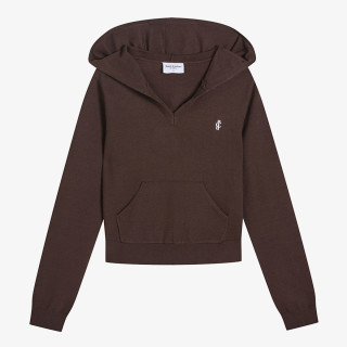 JUICY COUTURE Суитшърт HERITAGE KNIT HOODIE