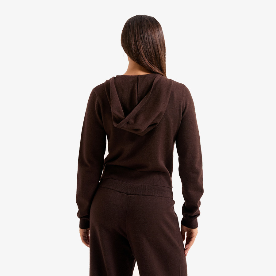 JUICY COUTURE Суитшърт HERITAGE KNIT HOODIE