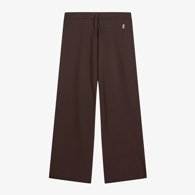 JUICY COUTURE Долнищe HERITAGE KNIT MID RISE WIDE LEG