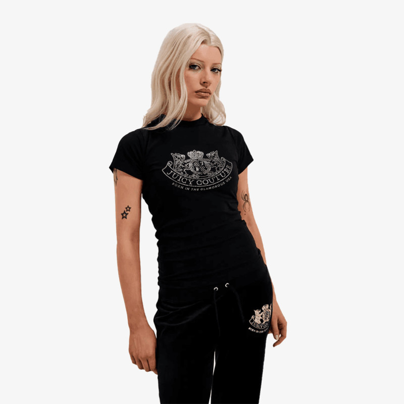 JUICY COUTURE Тенискa DOG CREST HILTON TSHIRT