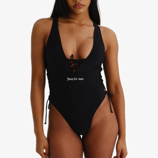 JUICY COUTURE БАНСКИ КОСТЮМ ОТ ЕДНА ЧАСТ ONE PIECE SWIMSUIT WITH LATTICE DETAIL 