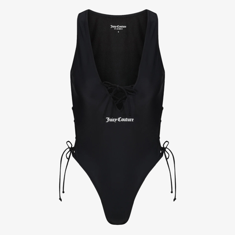 JUICY COUTURE БАНСКИ КОСТЮМ ОТ ЕДНА ЧАСТ ONE PIECE SWIMSUIT WITH LATTICE DETAIL 