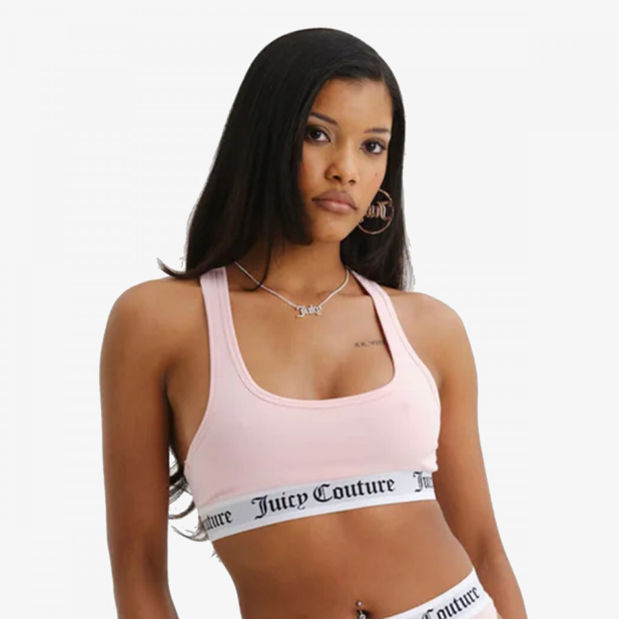 JUICY COUTURE Спортно бюстие COTTON BRALETTE WITH ELASTIC 