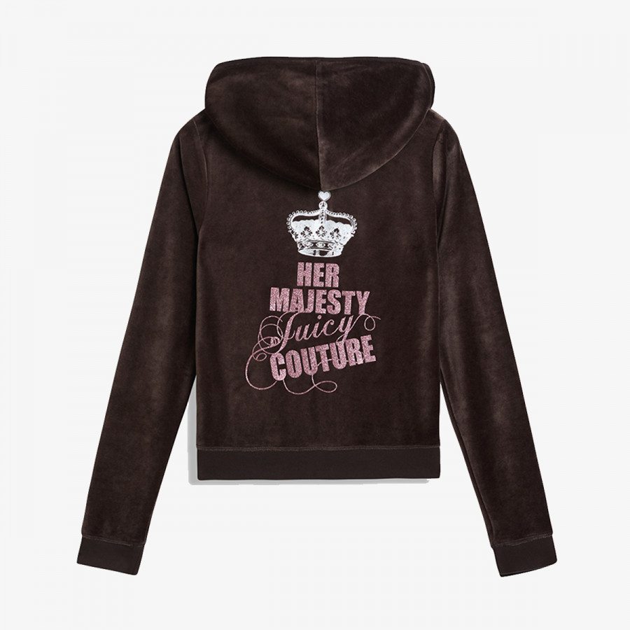 JUICY COUTURE Суитшърт HER MAJESTY ROBYN HOODIE