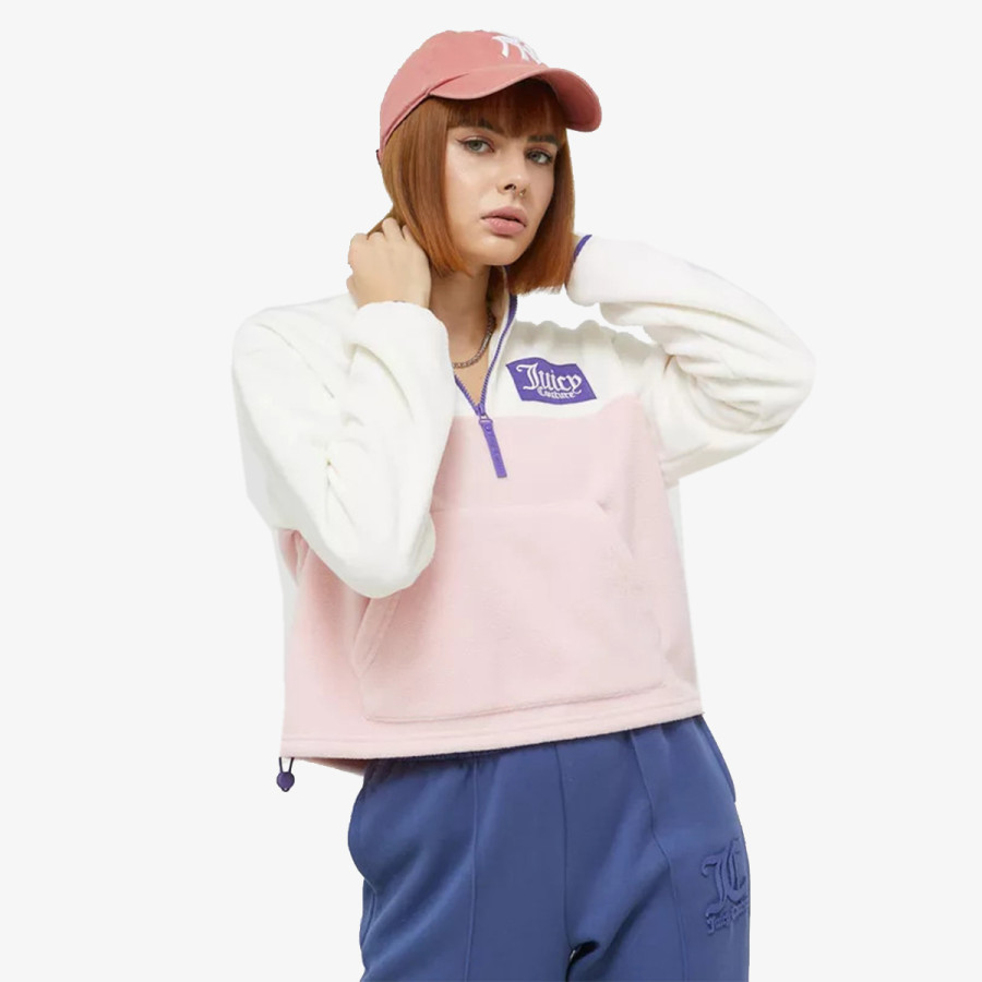 JUICY COUTURE Суитшърт FERGIE SHERPA MICROFLEECE 