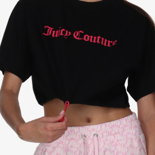 JUICY COUTURE Тенискa FLOCKED CROPPED TEE 