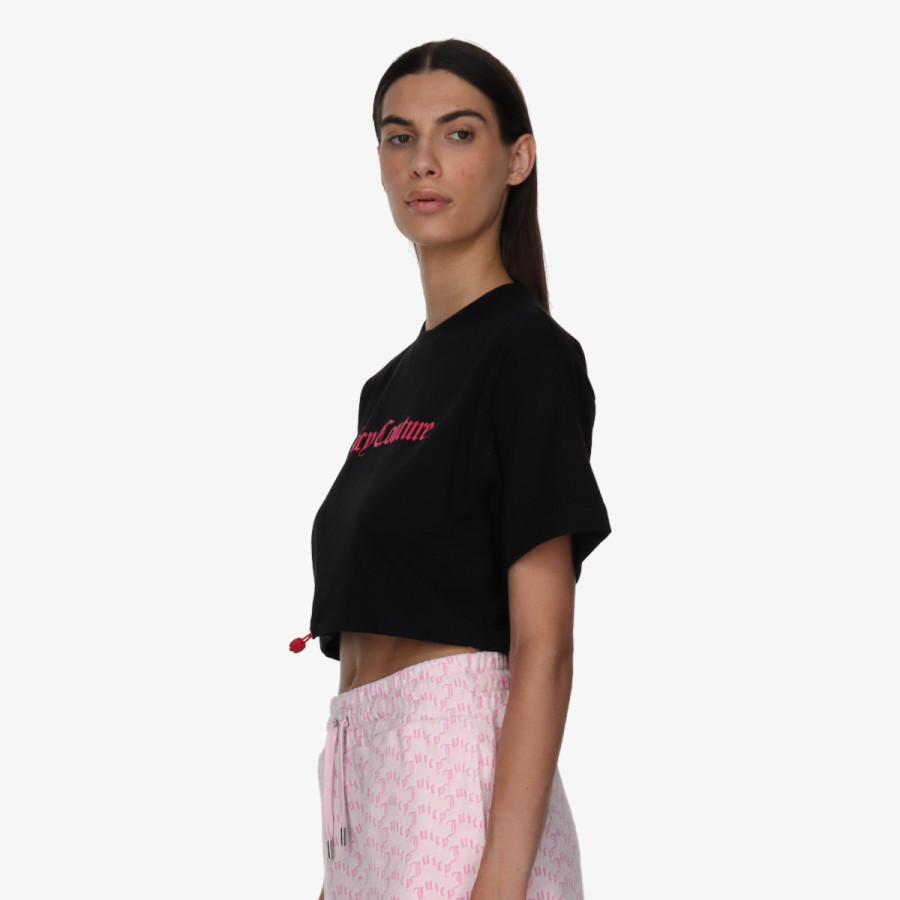 JUICY COUTURE Тенискa FLOCKED CROPPED TEE 