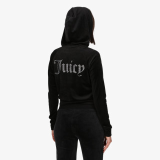 JUICY COUTURE Суитшърт CLASSIC VELOUR HOODIE WITH JUICY  LOGO 