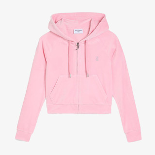 JUICY COUTURE Суитшърт CLASSIC VELOUR HOODIE WITH JUICY  LOGO 