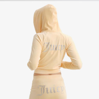 JUICY COUTURE Суитшърт CLASSIC VELOUR HOODIE WITH JUICY  LOGO 