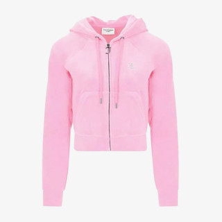 JUICY COUTURE Суитшърт CLASSIC VELOUR HOODIE WITH JUICY  LOGO 