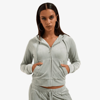 JUICY COUTURE Суитшърт MADISON OUTLINE HOODIE WITH DIAMANTE BRA 