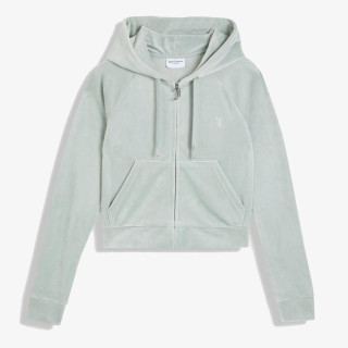 JUICY COUTURE Суитшърт MADISON OUTLINE HOODIE WITH DIAMANTE BRA 