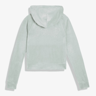 JUICY COUTURE Суитшърт MADISON OUTLINE HOODIE WITH DIAMANTE BRA 