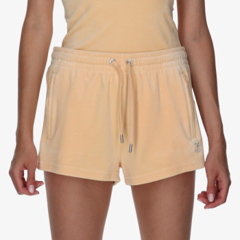 JUICY COUTURE Къси панталони VELOUR TRACK SHORTS WITH DIAMANTE BRANDI 