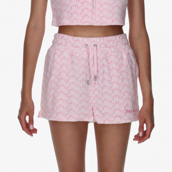 JUICY COUTURE Къси панталони Monogram Towelling 