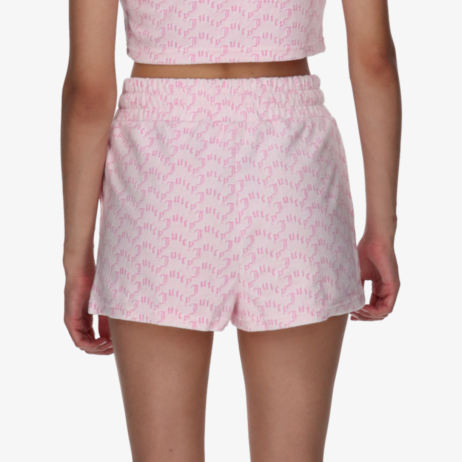 JUICY COUTURE Къси панталони Monogram Towelling 