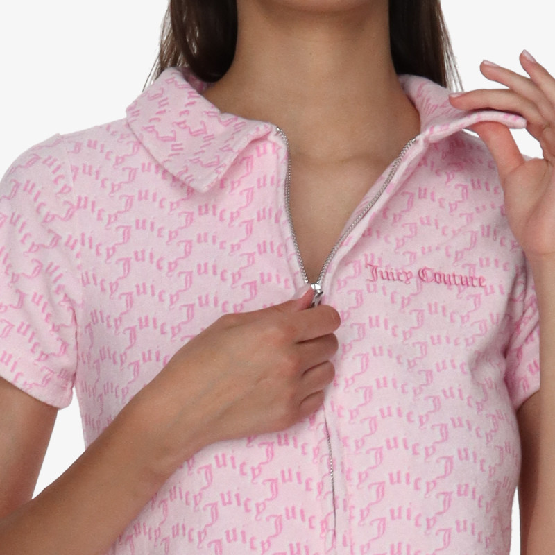 JUICY COUTURE Тенискa Monogram Towelling 