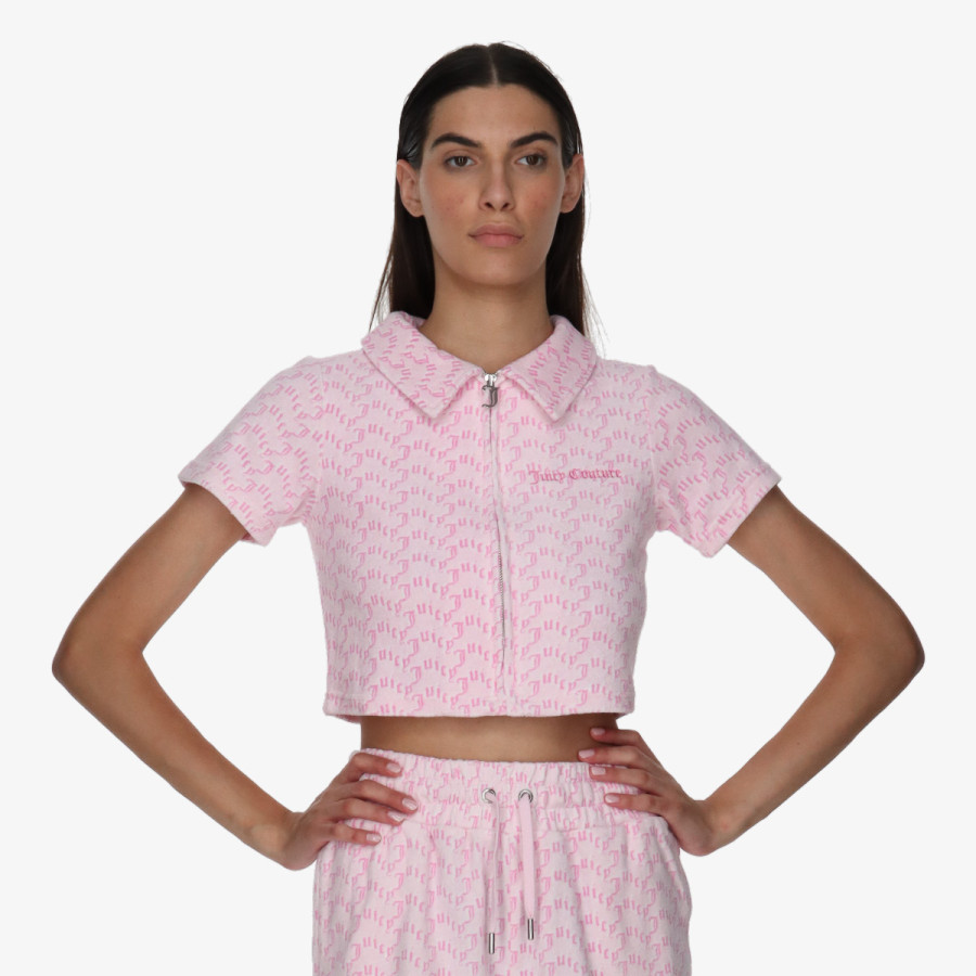 JUICY COUTURE Тенискa Monogram Towelling 