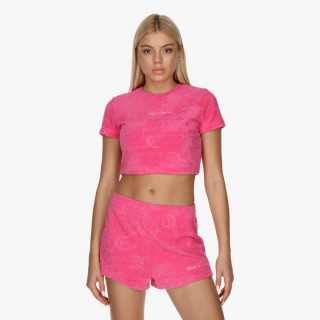 JUICY COUTURE Тенискa SOPHIE TOWELLING CROP TOP 