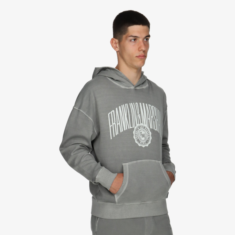 FRANKLIN & MARSHALL Суитшърт OLD GMT DYED INTERLOCK FLEECE 