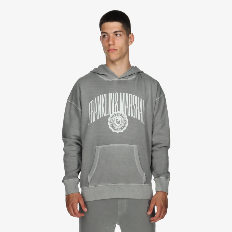FRANKLIN & MARSHALL Суитшърт OLD GMT DYED INTERLOCK FLEECE 