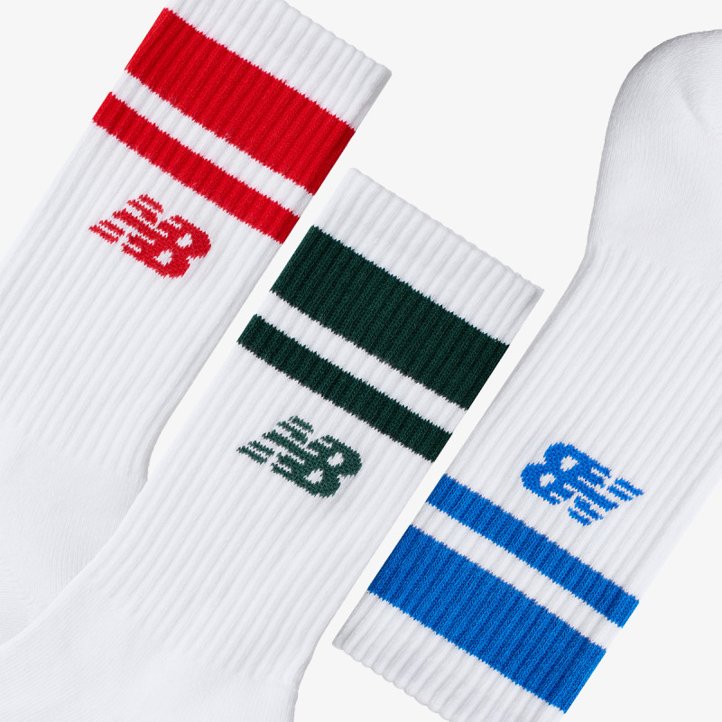 NEW BALANCE Чорапи Everyday Stripe Midcalf 3 Pack 