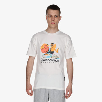 NEW BALANCE Тенискa Hoops Cotton Jersey Short Sleeve T-shirt 