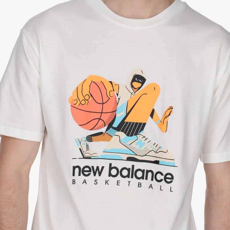 NEW BALANCE Тенискa Hoops Cotton Jersey Short Sleeve T-shirt 