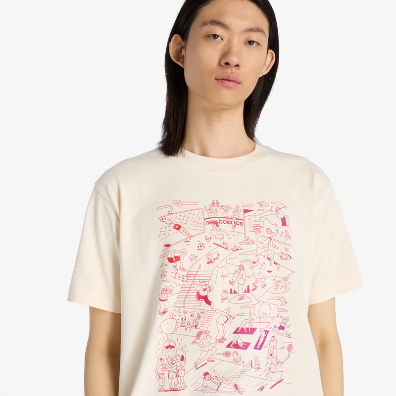 NEW BALANCE Тенискa S/S Top 