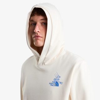 THE NORTH FACE Суитшърт U MOUNTAIN CELEBRATION RELAXED HOODIE-GR 